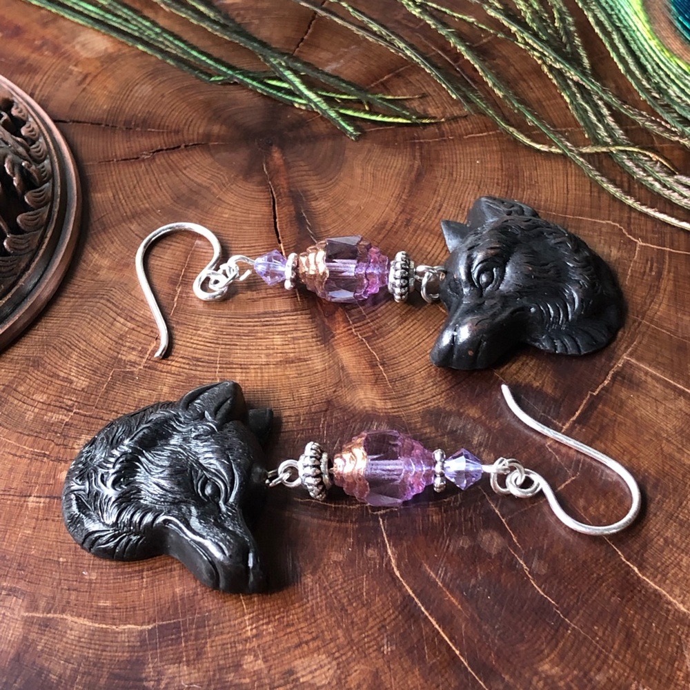 Husky Dog Earrings - Dog Jewelry, Dog Gifts, Husky